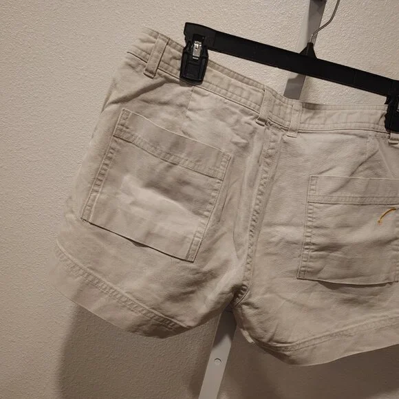 Junior's Khaki Utility Shorts Size 11 Ramie Cotton - Picture 2 of 10